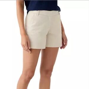 Crown & Ivy Women's Khaki 5'' Caroline Style Shorts, size 10